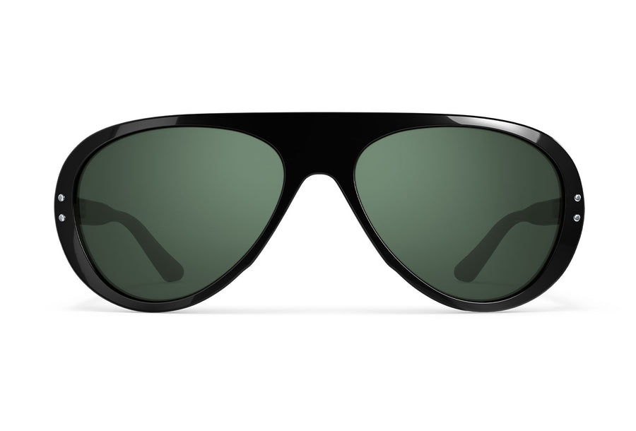 Moto Aviators sunglasses for motorcycles Black/ Green