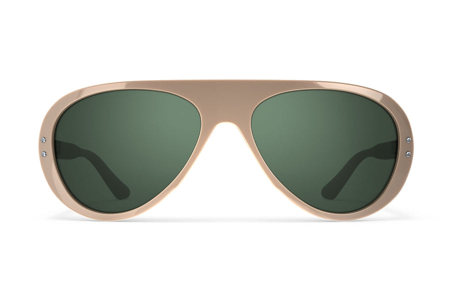 Moto Aviators sunglasses for motorcycles Desert/ Green